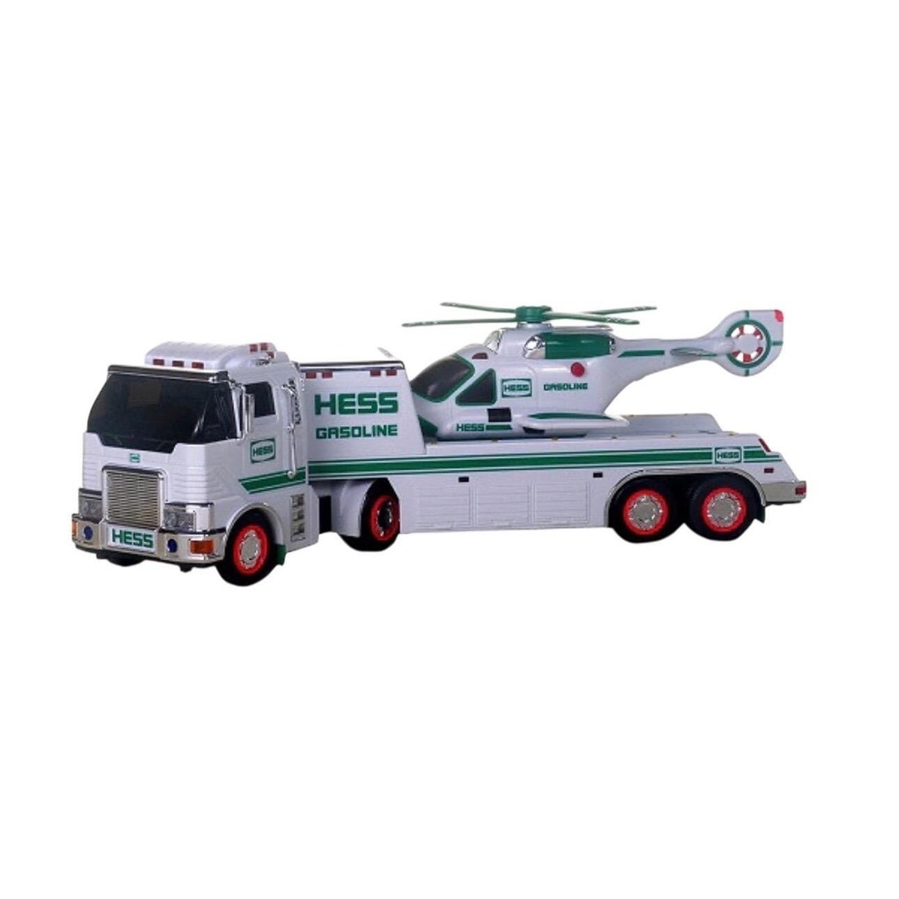 Hess 2006 Toy Truck Helicopter White Green Gasoline Holiday Collectible NIB